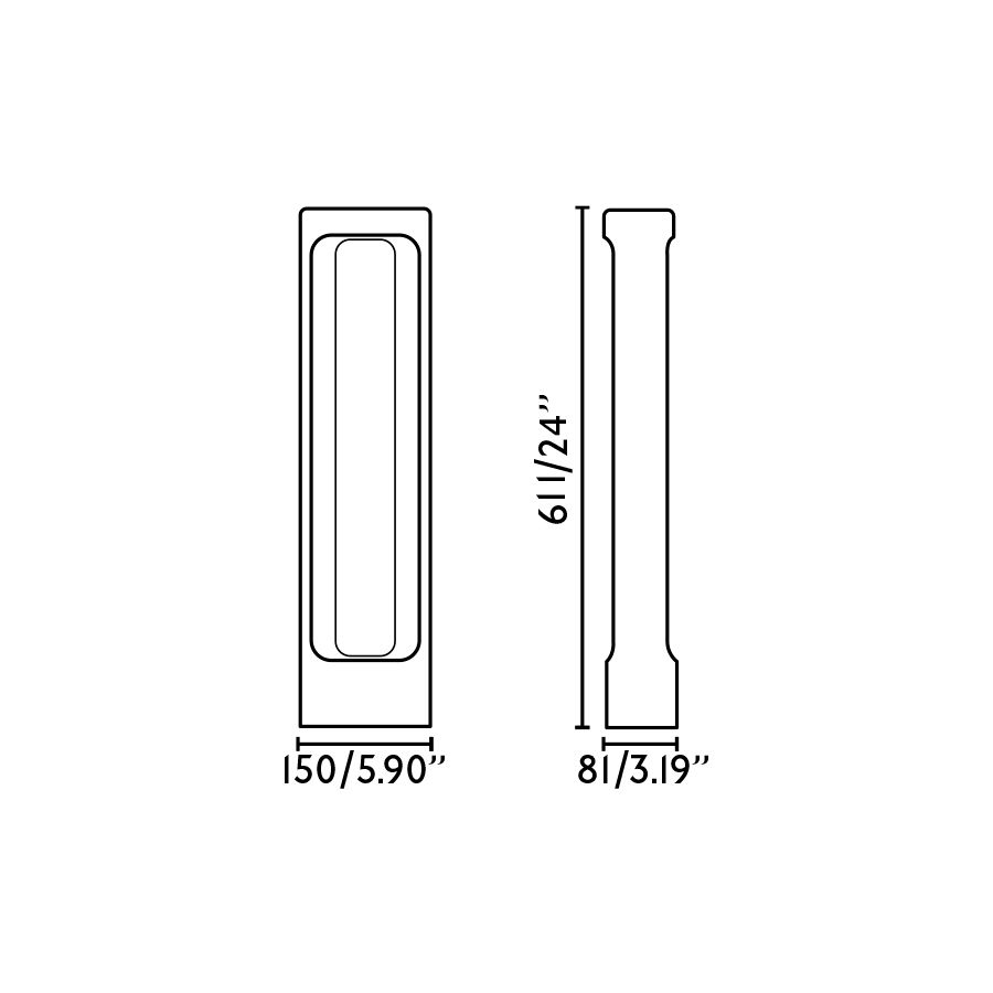 75552 TOTEM 611 grey/// напольный LED 2700K 1х6.5  х   