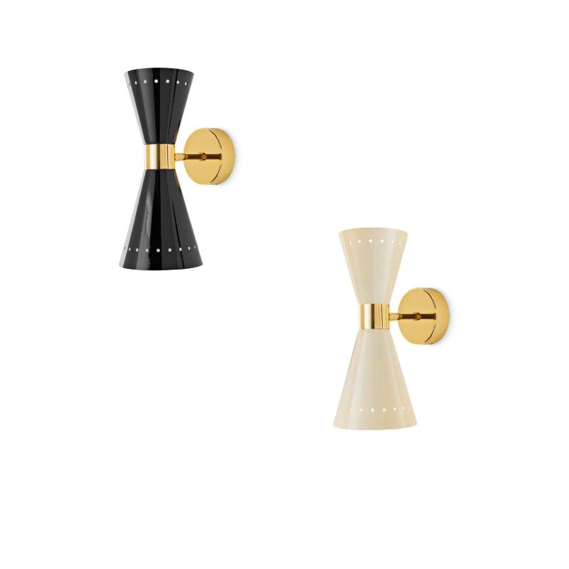 9570 MEGAFONO gold/black// настенный E14 2х60  х   