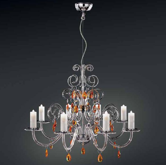 465/8 DENEB chrom/SW strass topaz/C// подвесной G9 8х25  х   
