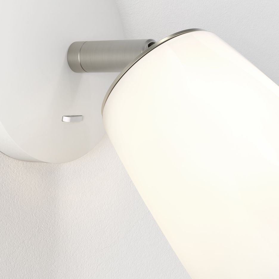 1467004 CARLTON matt white/nickel/beige// настенный G9 LED 1х5  х   