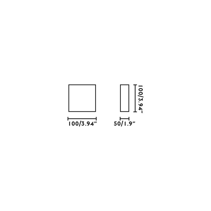 70405 KAULA 100 Inox///Opal настенный LED 2х4.5  х   