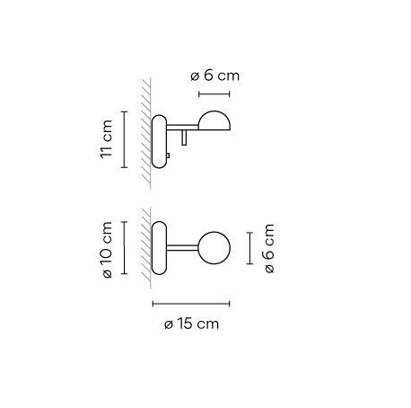 1675 04/10 PIN black/// настенный LED 1х4,5  х   