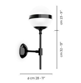 PEGGY AP BC NL PEGGY black/white настенный G9 1х60  х   