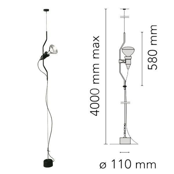 F5600030 PARENTESI/D BLACK/// подвесной E27 1х150  х   