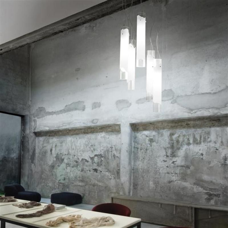 LIO SP5 BC/CR NI  nickel satin/clear/white// подвесной E27 5х100  х   