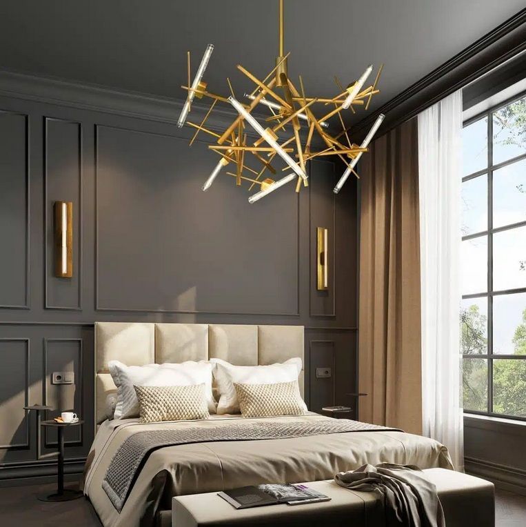 LINC80GSF LINEA gold satin finish/// подвесной S14d 6х  х   