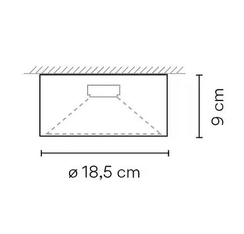 8200.03 Domo white/// потолочный LED 3х3  х   