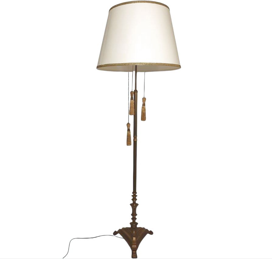 00/25/38/RIF38-2  бронза/слоновая кость// напольный E27 1х60  х   