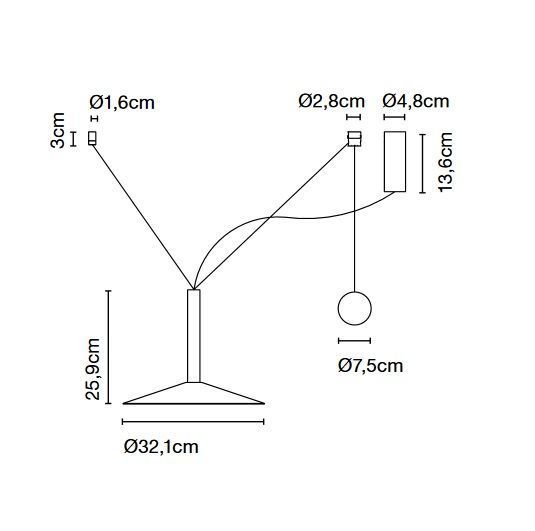 A699-010 MILANA black/ подвесной LED 1х8,3  х   
