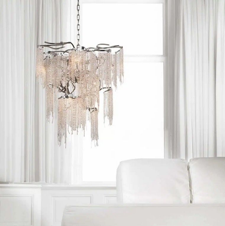 VCC60N VICTORIA nickel/clear// подвесной E14 8х40  х   