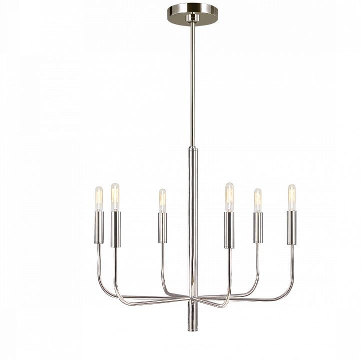 FE-BRIANNA6-PN BRIANNA Polished Nickel /// подвесной E14 6х60  х   