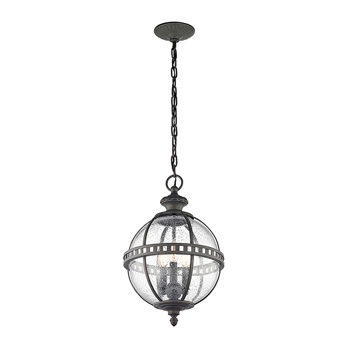 KL-HALLERON-8M HALLERON black grey/clear glass// подвесной E14 3х60  х   