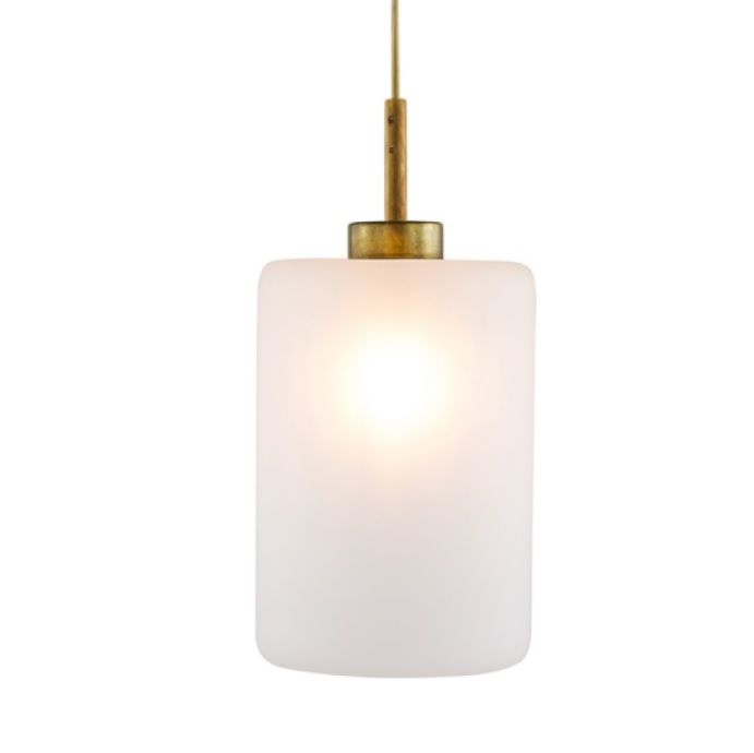 LO1BRBUR-GLLOSAT22 LOUISE brushed brass/clear satin// подвесной E27 1х60  х   