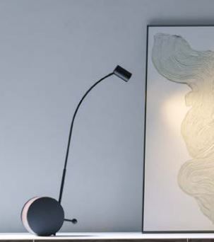 CHIO02103 CHIOCCIOLA BLACK/BLACK// настольный LED 1х11  х   