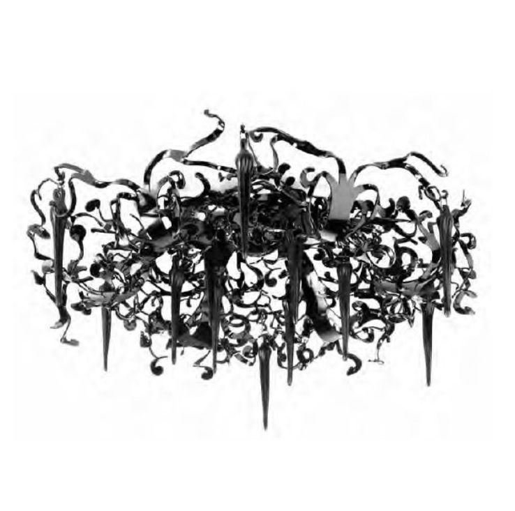 FPP100BL FLOWER POWER black/black// потолочный G9 12х40  х   