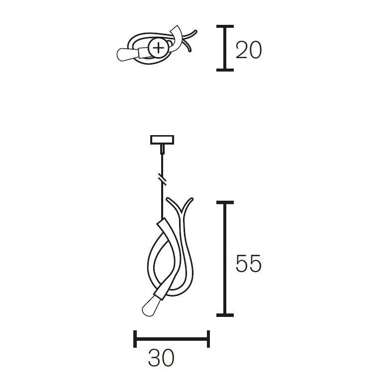 ED1XBLM EDISON'S TAIL matt black/// подвесной E27 1х25  х   
