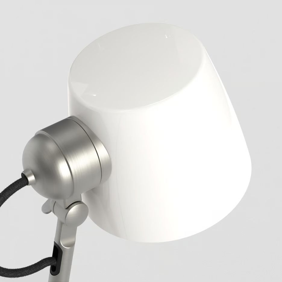 1460004 IMARI Matt Nickel/White// настольный E27 LED 1х12  х   