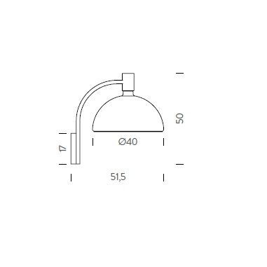 ALB EHW 31 AS3C CHROME/WHITE// настенный E27 1х100  х   