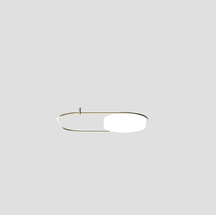 TIER PP M BC/ST OTV  BRASS/WHITE// потолочный LED 1х19,2  х   