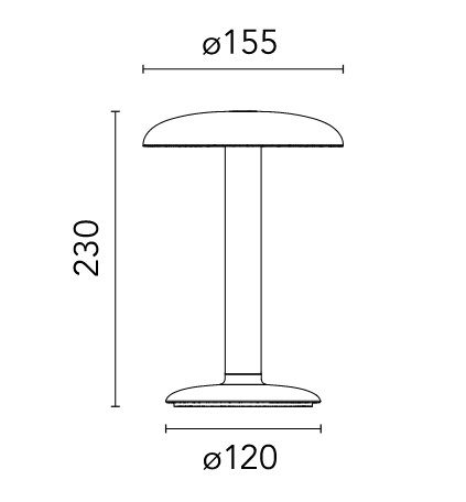 09.8405.GX GUSTAVE GREEN/// портативный LED 1х2,5  х   