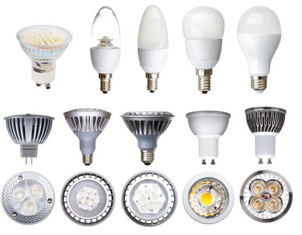Разные виды ламп