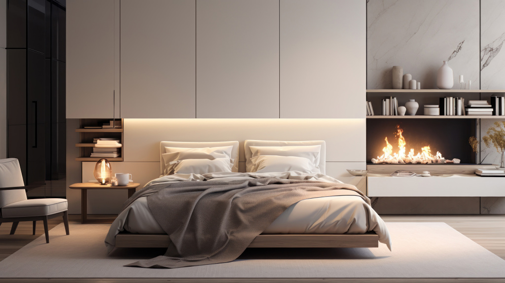 modern-bedroom-with-lights-and-fireplace-on-warm-white-wall.jpg