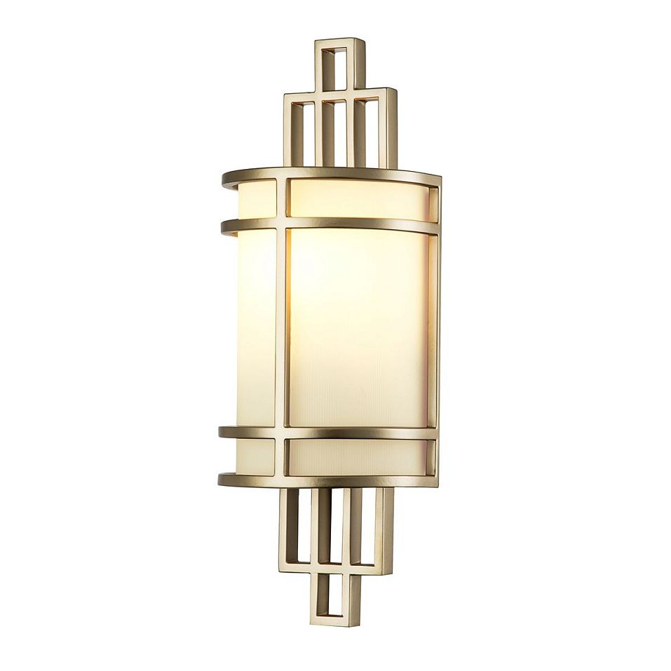 FE-FUSION1-PNBR FUSION Painted Natural Brass/Opal glass// настенный E27 1х60  х   