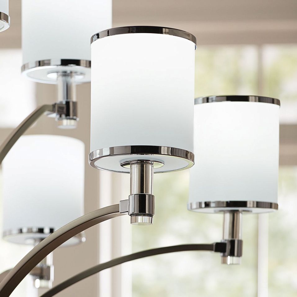 FE-PROSPECT-PARK9  PROSPECT PARK Satin Nickel with Chrome /Opal white// подвесной E27 9х60  х   