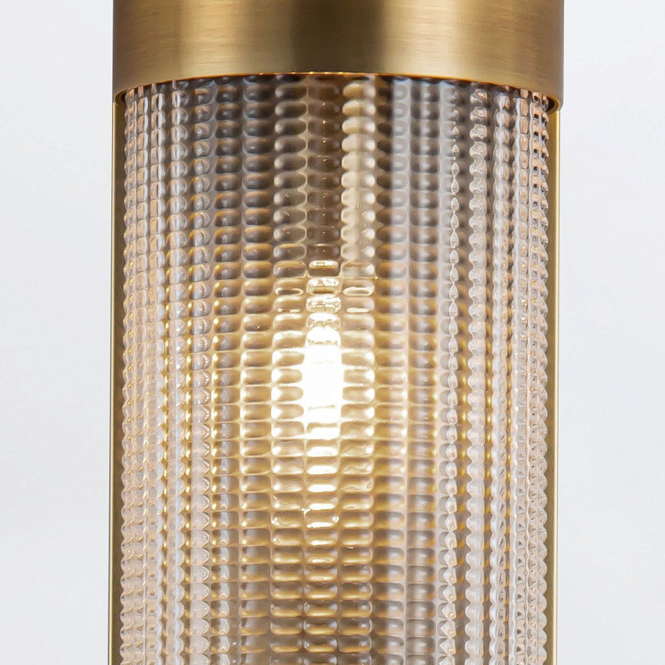 QN-WILLARD-2WB-VBS-PG  WILLARD  Vintage Brass /Clear Prismatic// настенный E27 2х60  х   