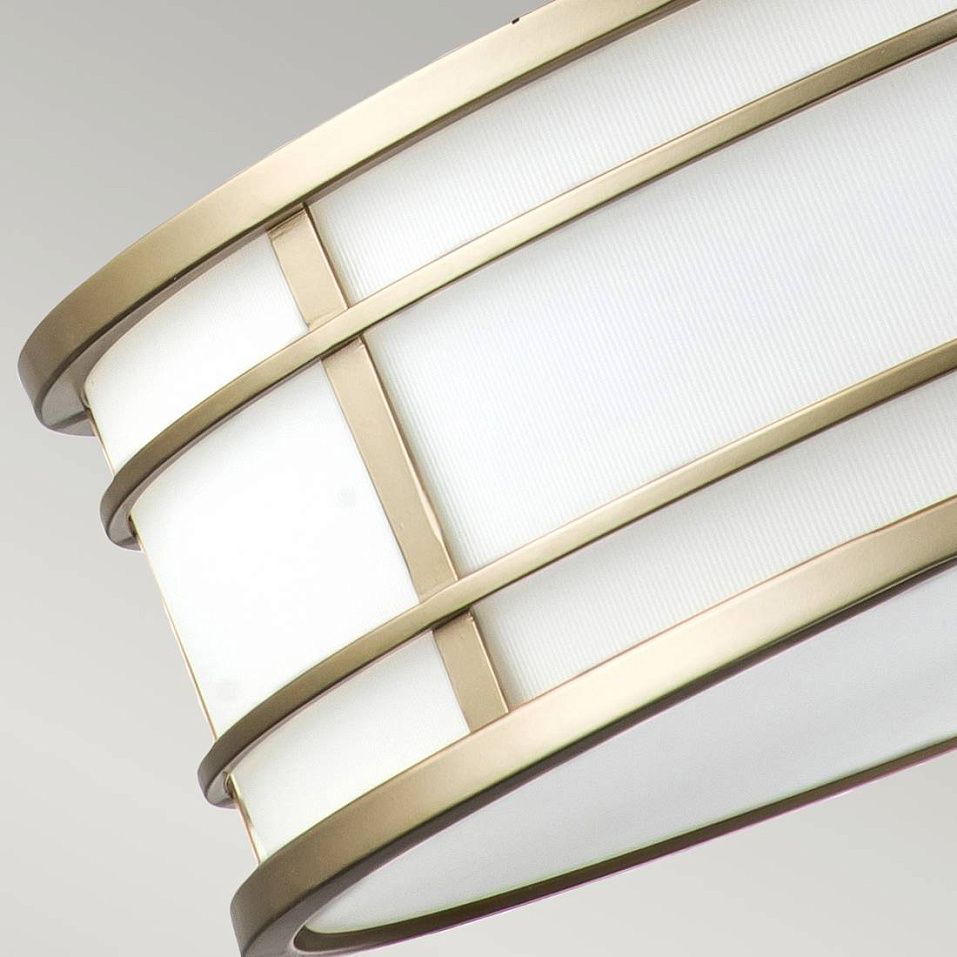 FE-FUSION-P-L-PNBR FUSION Painted Natural Brass/Opal glass//матовый подвесной E27 3х60  х   