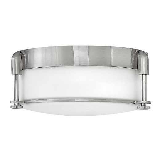 HK-COLBIN-F-S-BN COLBIN Brushed Nickel/Opal// потолочный E27 2х60  х  HK-COLBIN-F-S-BN