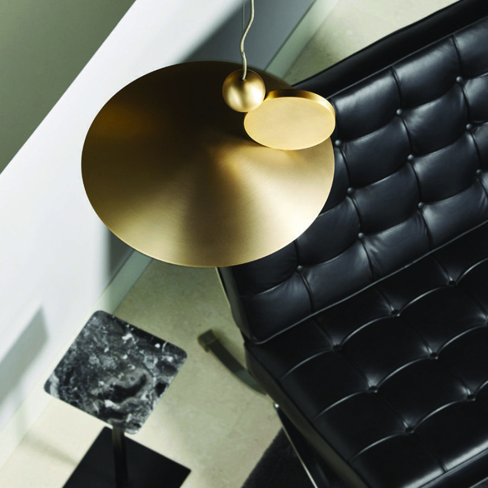 1001040 EQUILIBRIUM Matt gold/Matt gold//белый подвесной LED 1х17  х   