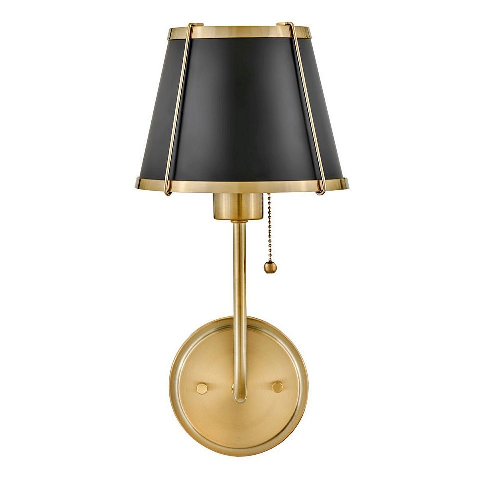 HK-CLARKE1-BR-BK CLARKE Warm Brass/Black // настенный E27 1х40  х   