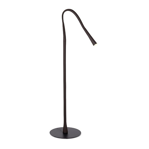 ACAM.004684 FLEXILED Matt black silk lacquered/Dark brown leather// напольный LED 2700K CRI90 1х7  х  ACAM.004684