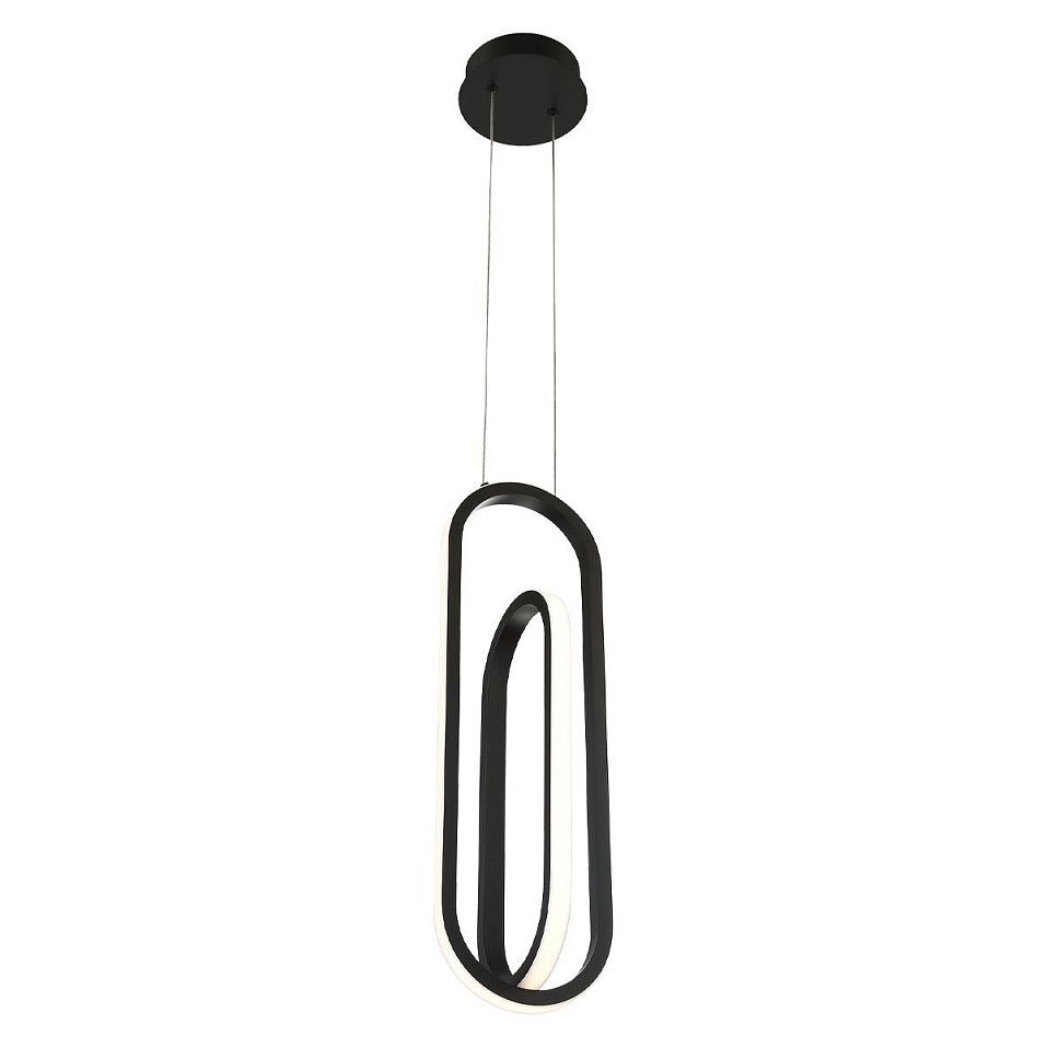 QN-DEMARK-1P-BK DEMARK Matte Black///белый подвесной LED 1х28  х   
