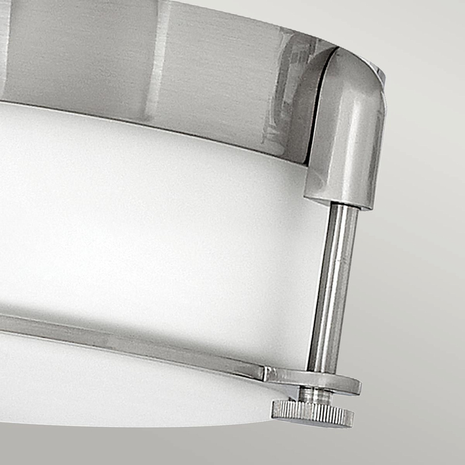 HK-COLBIN-F-S-BN COLBIN Brushed Nickel/Opal// потолочный E27 2х60  х   
