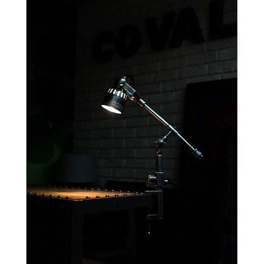 NL-59814  Состаренное серебро/Состаренное серебро// настольный GU10LED 1х10  х  NL-59814