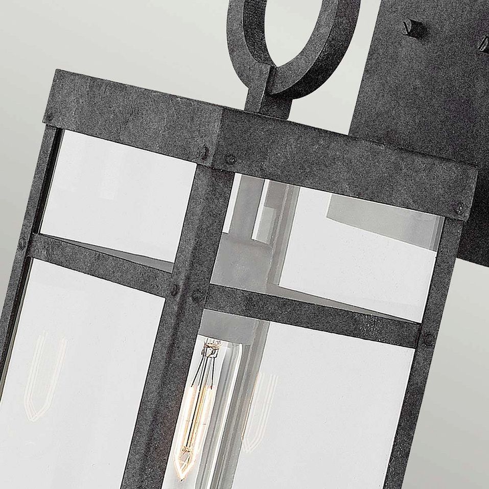 QN-PORTER-L-DZ PORTER Aged Zinc/Clear// настенный E27 1х60  х   