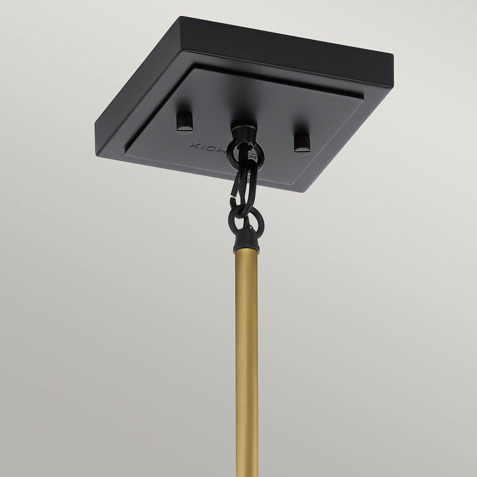 QN-KITNER-P-NBR KITNER Natural Brass/Black/Clear Seeded// подвесной E27 1х60  х   
