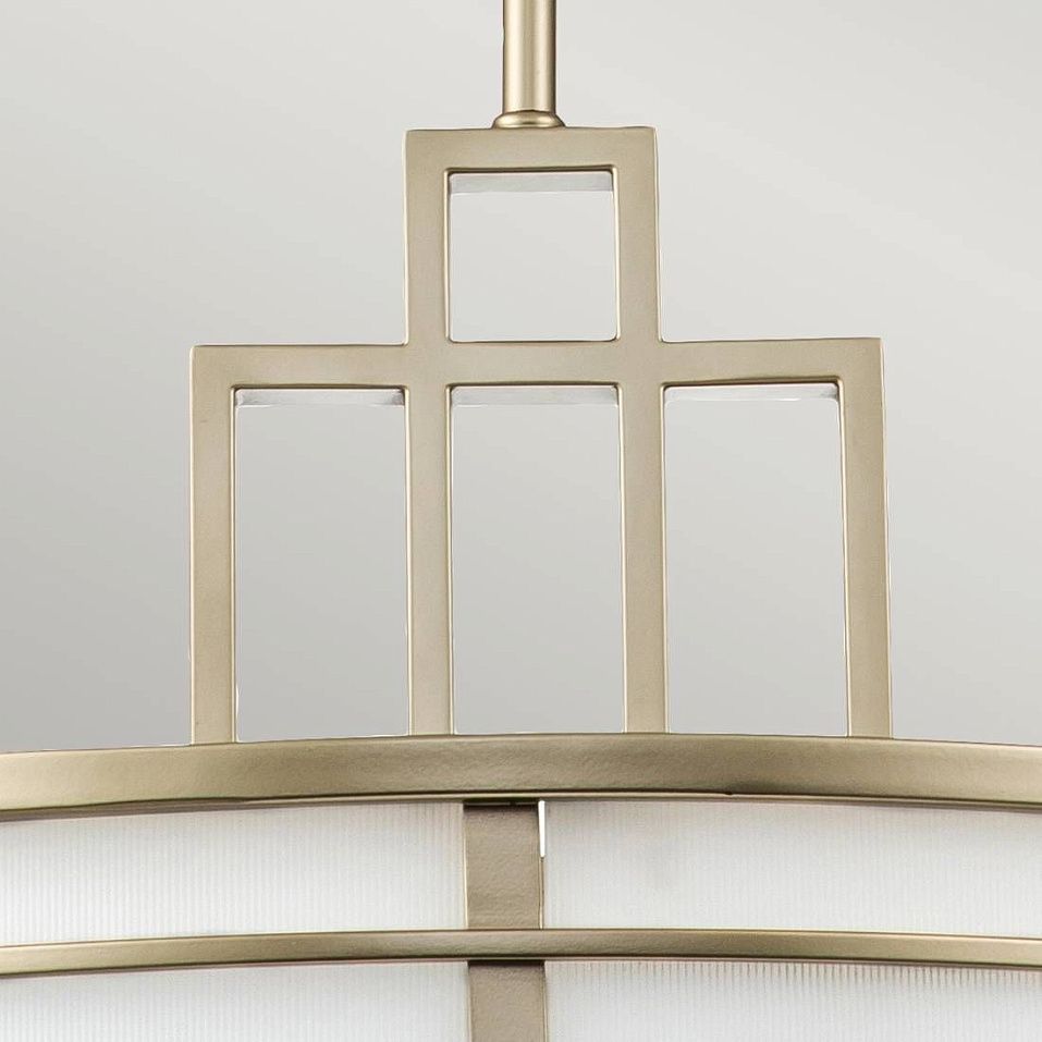 FE-FUSION-P-L-PNBR FUSION Painted Natural Brass/Opal glass//матовый подвесной E27 3х60  х   