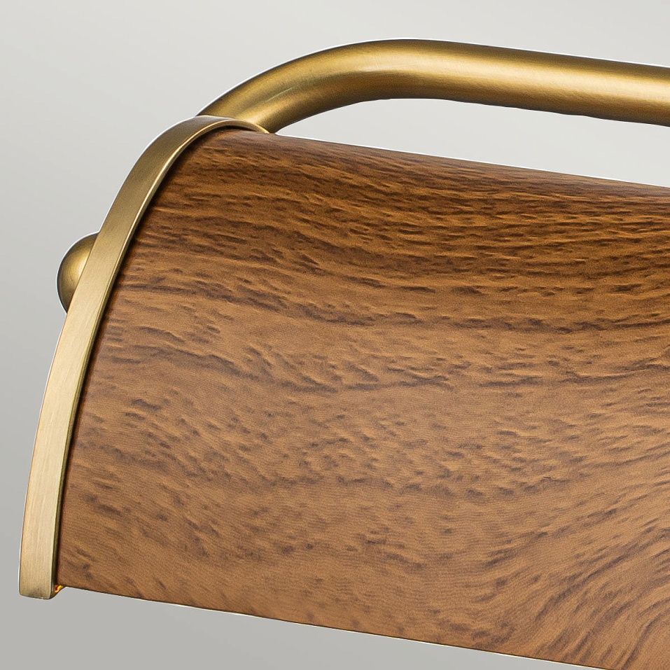 WINCHFIELD-PLM-AB-OAK WINCHFIELD Aged Brass & Oak Effect/Aged Brass & Oak Effect// настенный E14 2х4   