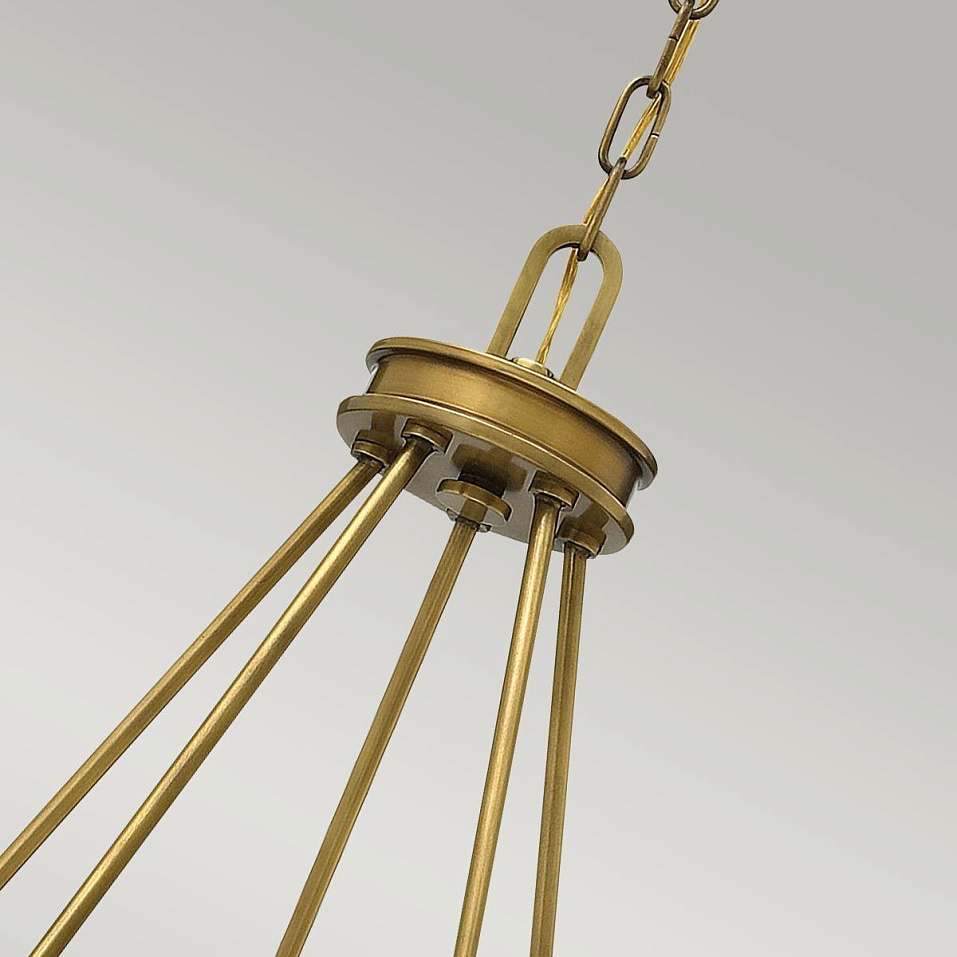 HK-COLLIER5 COLLIER Heritage Brass/Clear Seeded //матовое подвесной E27 5х100  х   