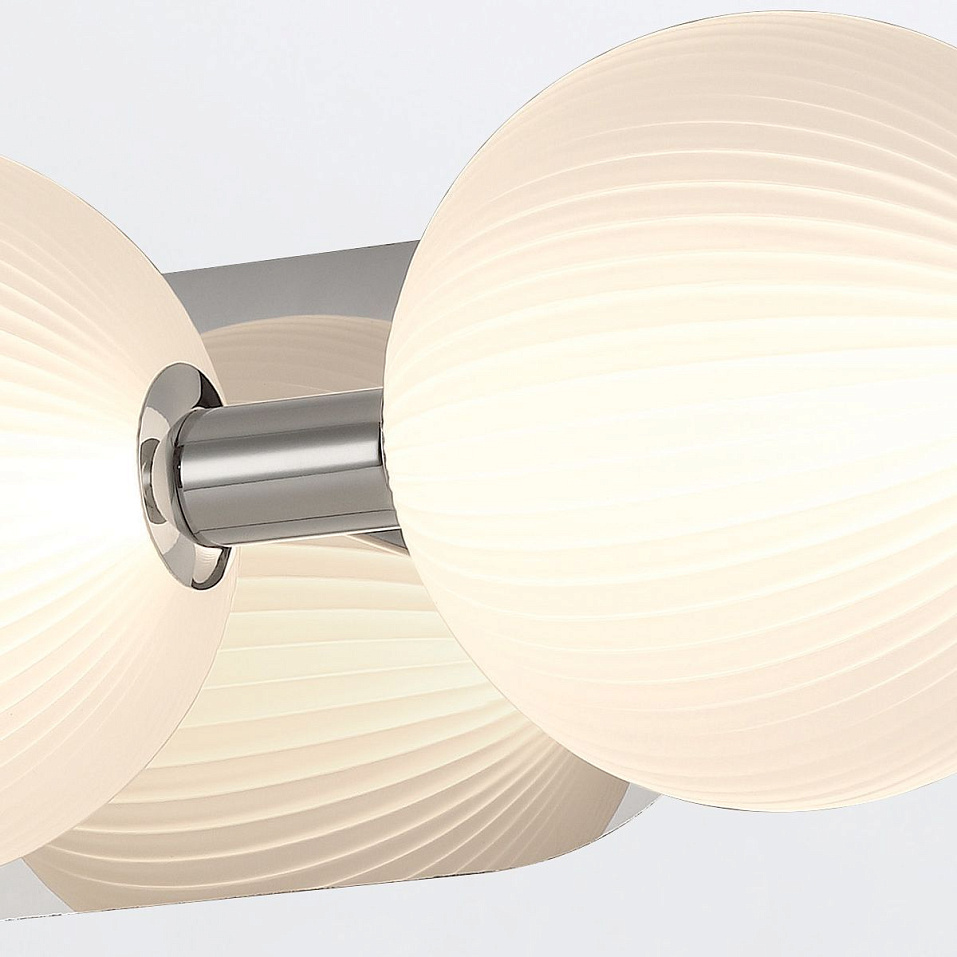 QN-PALMAS-3W-PN PALMAS Polished Nickel/Frosted White// настенный LED 1х27  х   