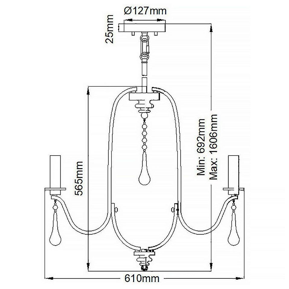 QN-KARLEE5 KARLEE Classic Pewter/// подвесной E14 5х60  х   