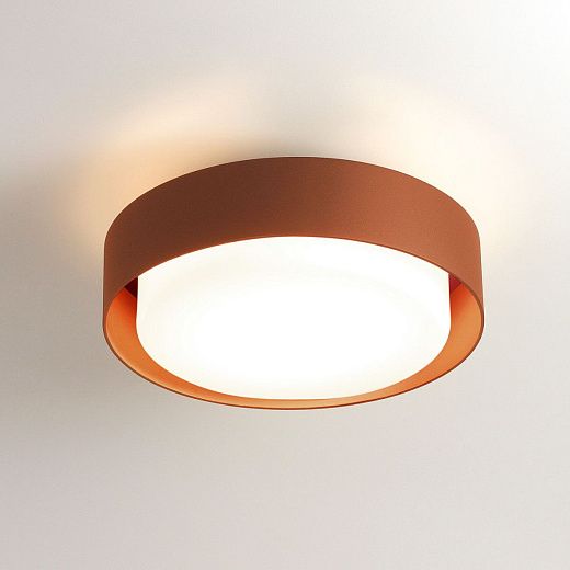 A628-053-31 Plaff-on! RUST BROWN/WHITE// потолочный E27 2х15  х  A628-053-31
