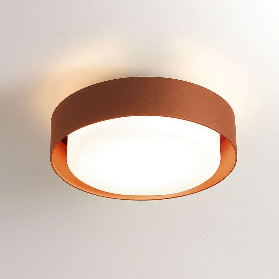 A628-053-31 Plaff-on! RUST BROWN/WHITE// потолочный E27 2х15  х   