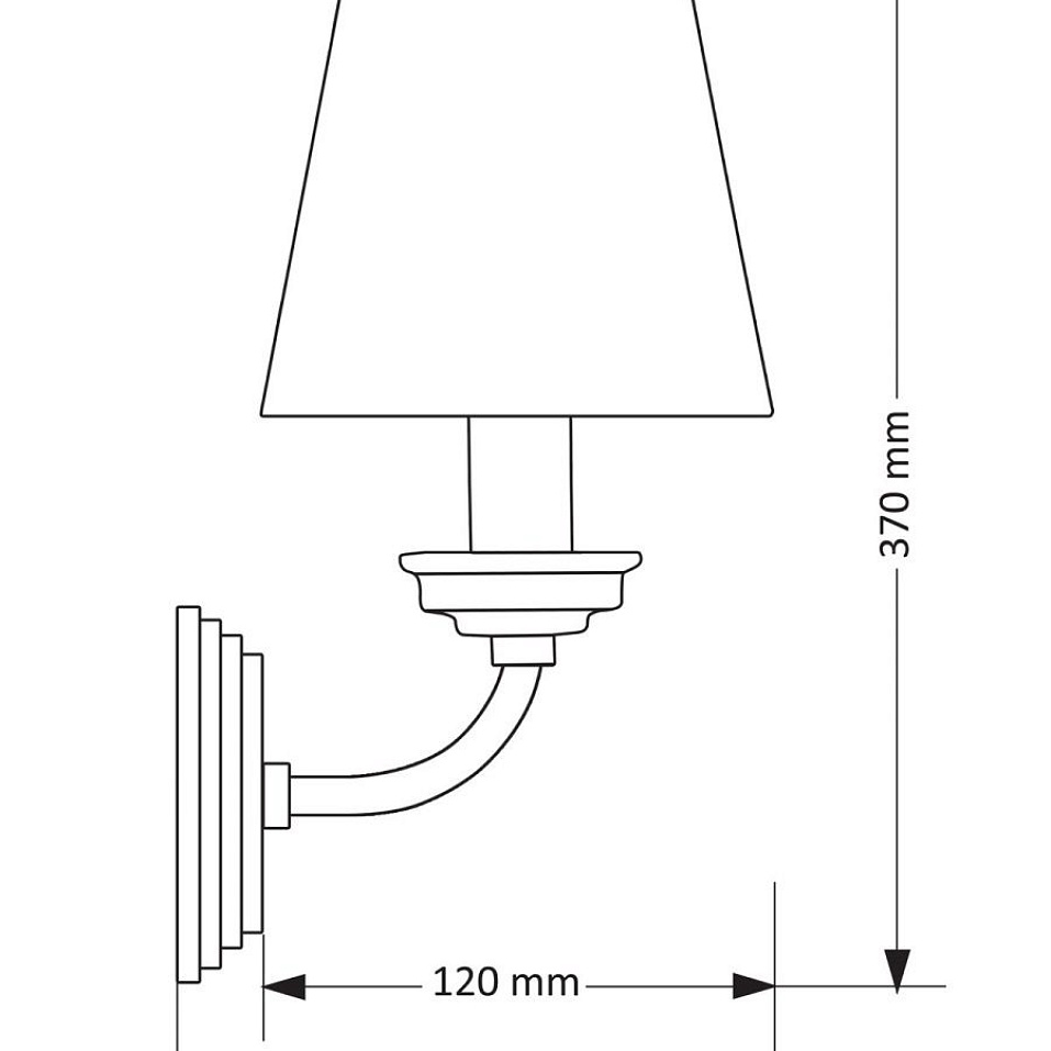 ABA-K-1 (N/A)-21-6 ABANO полированый никель/белый// настенный E14 1х40  х   