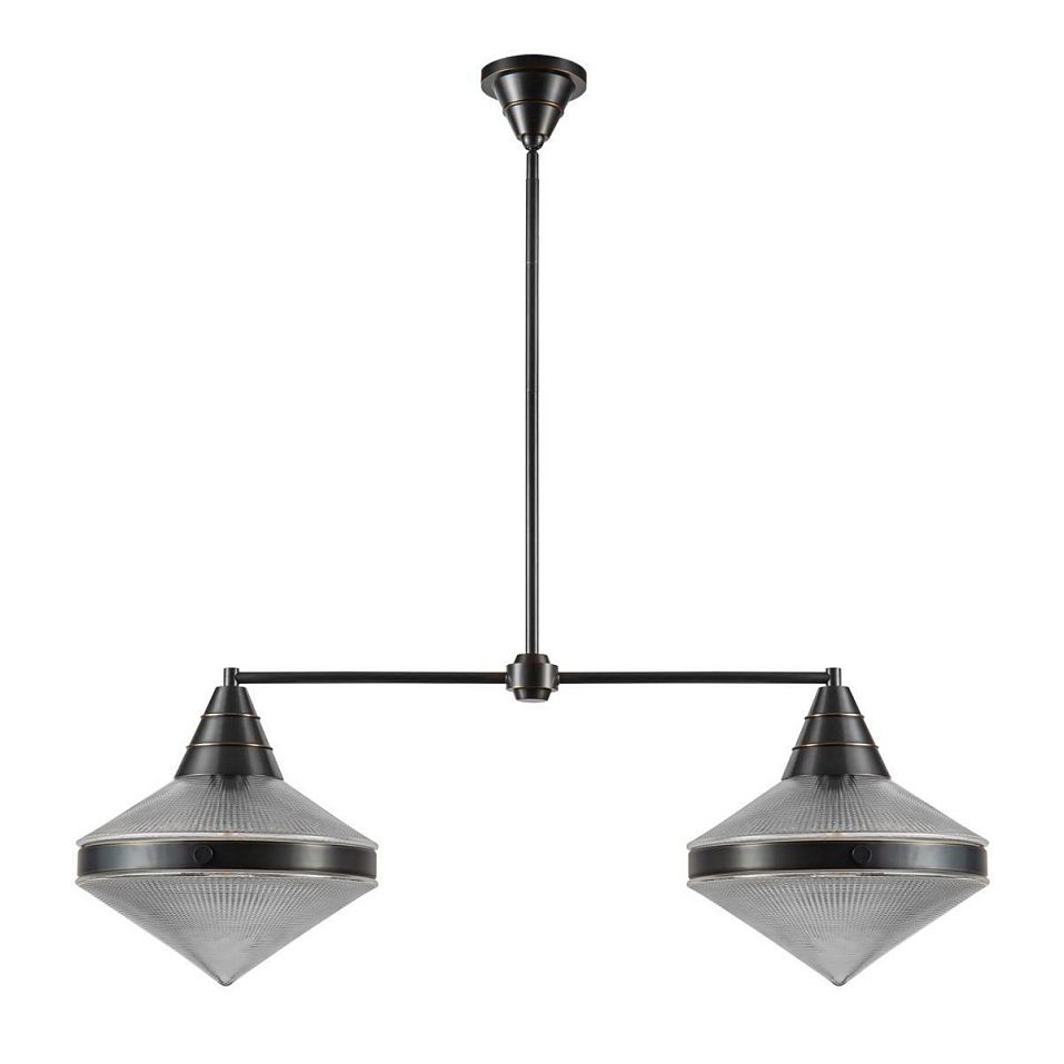QN-WILLARD-LP2-UBZ-PG  WILLARD Urban Bronze /Clear Prismatic// подвесной E27 2х60  х   