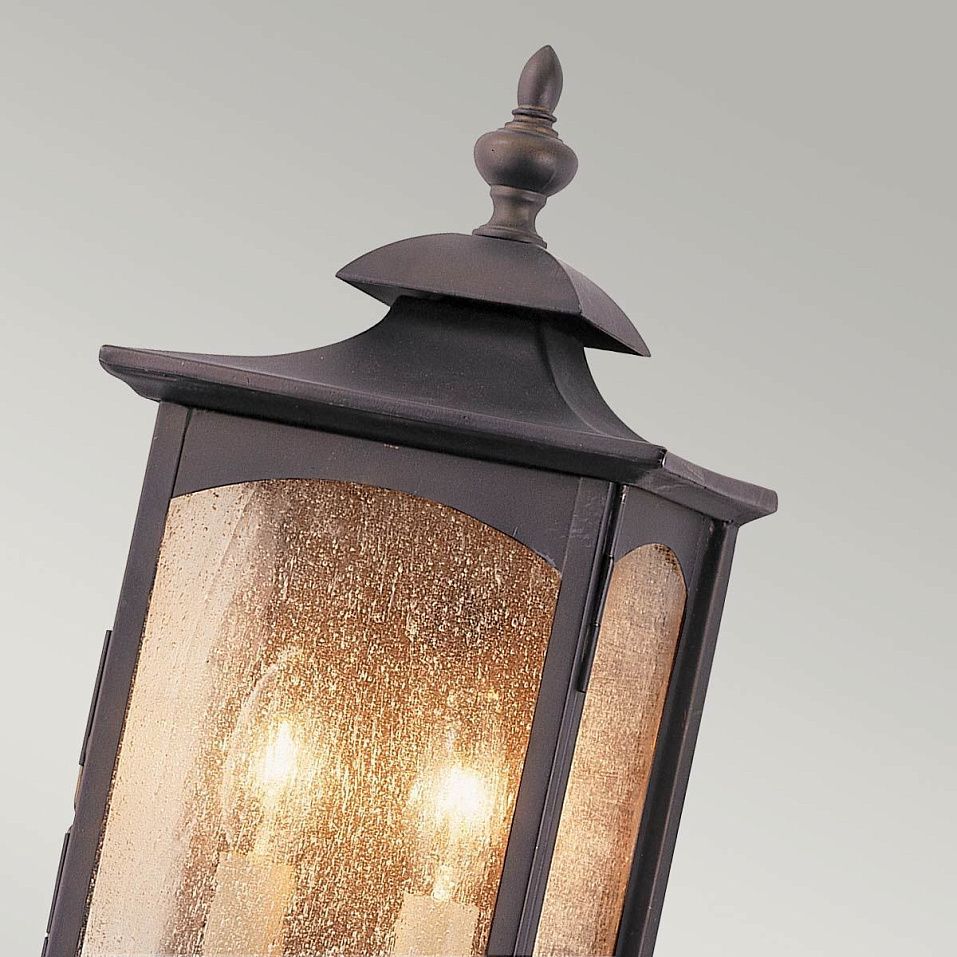 QN-MARKET-SQUARE-M MARKET SQUARE Oil Rubbed Bronze/Clear Seeded// настенный E14 2х60  х   