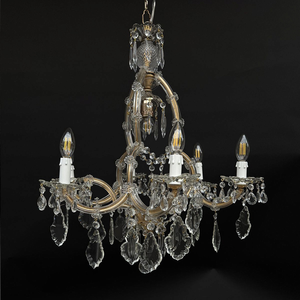 00/24/01/RIF01-6   цвет основания "состаренное золото"/// подвесной E14 6х40 E27 1х40   